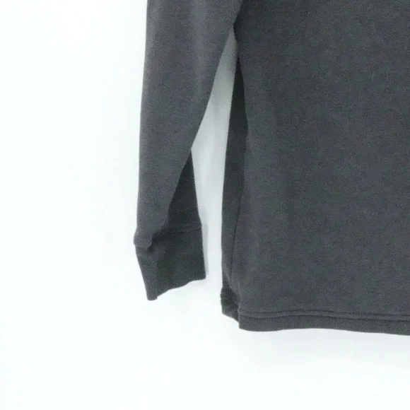 Athleta Hoodie Womens‎ Small Charcoal Gray Funnel Neck Kangaroo Pocket - Picture 12 of 16